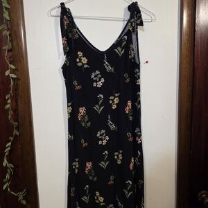 Agnes & Dora Black Floral Maxi Dress